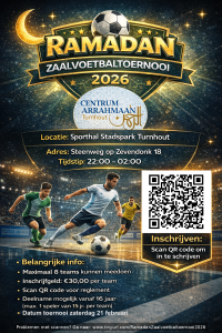 Ramadan Zaalvoetbaltoernooi 2026 - Centrum Arrahmaan Turnhout
